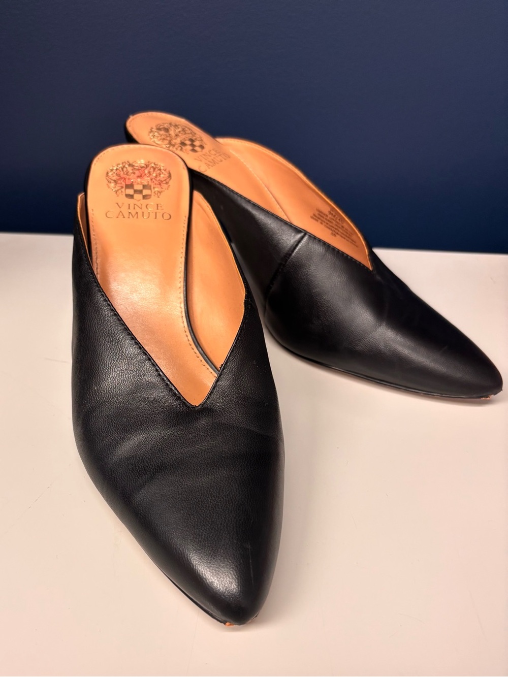 Vince Camuto Black Mule